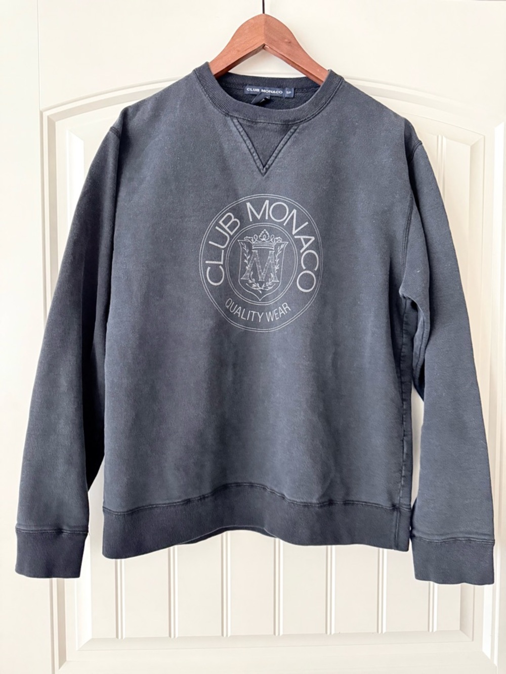 Vintage Club Monaco Crewneck Sweatshirt. Size Small. Oversized.